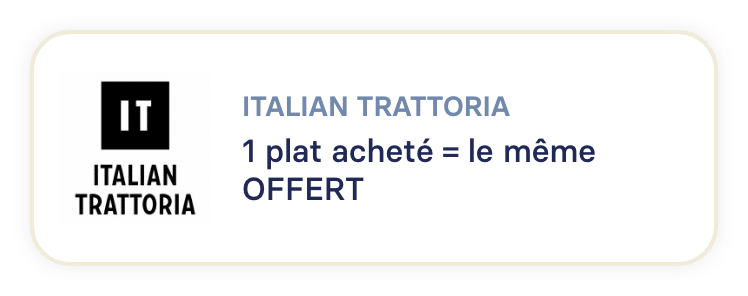 italian trattoria offre
